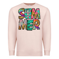 Pale Pink summer leopard tie dye Premium Sweatshirt - Jasminsmagicworld