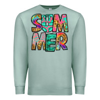 Seafoam summer leopard tie dye Premium Sweatshirt - Jasminsmagicworld