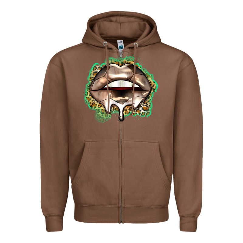 Soccer Lips Zipper Hoodie by Zillion Design Studio | Teevron