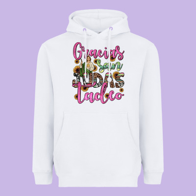 Gracias San Judas Tadeo Heavyweight Hoodie Designed By Jahusdesignshop