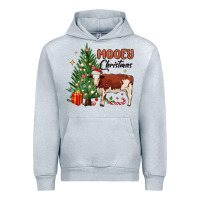 Heather Grey mooey christmas Urban Hoodie - MaliasSmallBusiness