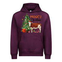 Mauve Wine mooey christmas Urban Hoodie - MaliasSmallBusiness