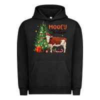 Pigment Black mooey christmas Urban Hoodie - MaliasSmallBusiness