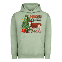 Pigment Oil Green mooey christmas Urban Hoodie - MaliasSmallBusiness