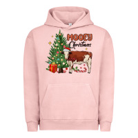 Pigment Salmon mooey christmas Urban Hoodie - MaliasSmallBusiness