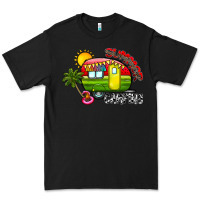 Black summer camping Premium Tee - CowhideDigitalArt