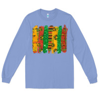Colony Blue black history brushstroke Long Sleeve Tee - texasbilliewilder