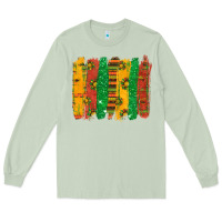 Matcha black history brushstroke Long Sleeve Tee - texasbilliewilder