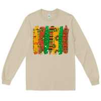 Mushroom black history brushstroke Long Sleeve Tee - texasbilliewilder