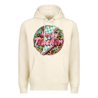 Tofu happy teacher lighting bolt Premium Hoodie - MaliasSmallBusiness