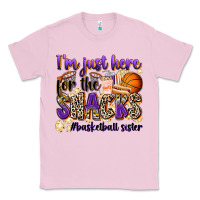 Bubblegum Pink i'm just here for the snacks #basketball sister Classic Tee - Zillion Design Studio