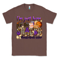 Chestnut i'm just here for the snacks #basketball sister Classic Tee - Zillion Design Studio