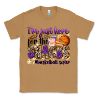 Toasted Coconut i'm just here for the snacks #basketball sister Classic Tee - Zillion Design Studio
