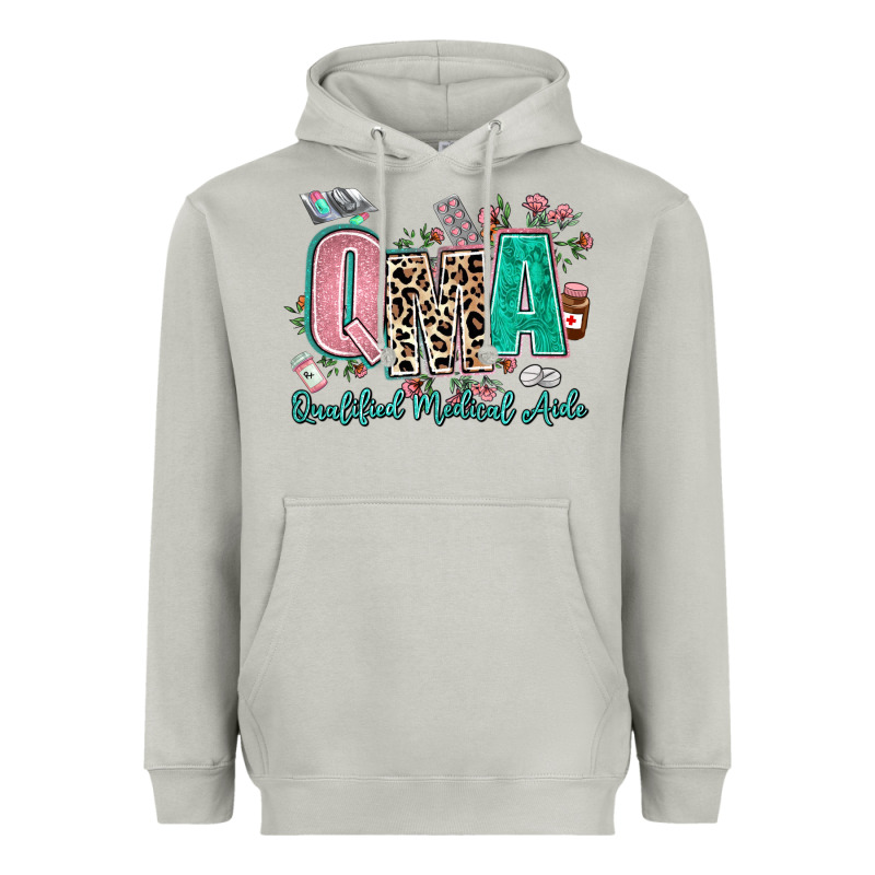 Qma Qualified Medical Aide Heavyweight Hoodie by AdoDesignShop | Teevron