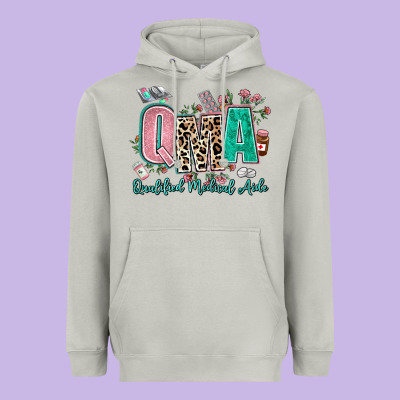 Qma Qualified Medical Aide Heavyweight Hoodie Designed By Adodesignshop