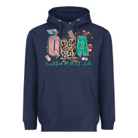 Navy qma qualified medical aide Heavyweight Hoodie - AdoDesignShop