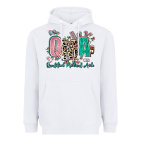 White qma qualified medical aide Heavyweight Hoodie - AdoDesignShop