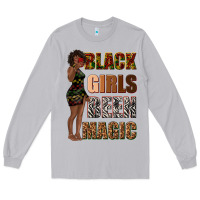 Moon Dust black girls been magic Long Sleeve Tee - texasbilliewilder