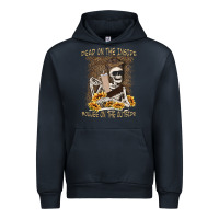 Navy dead inside boujee outside Urban Hoodie - MaliasSmallBusiness