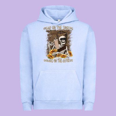 Dead Inside Boujee Outside Urban Hoodie Designed By Maliassmallbusiness