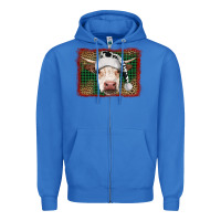 True Royal christmas cow with background Zipper Hoodie - RanaPortraitStore