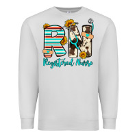 Dove Grey rn registered nurse Premium Sweatshirt - Artiststas