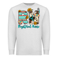 Oatmeal Heather rn registered nurse Premium Sweatshirt - Artiststas
