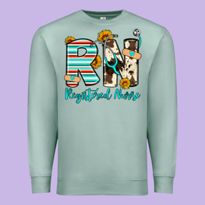 Rn Registered Nurse Premium Sweatshirt Designed By Artiststas
