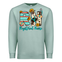 Seafoam rn registered nurse Premium Sweatshirt - Artiststas