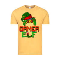 Vintage Mustard Christmas gamer elf Vintage Tee - BarkalooDesign