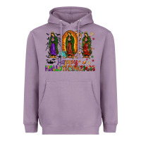 Lavender our lady of guadalupe happy hallothanksmas Heavyweight Hoodie - JahusDesignShop