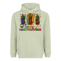 Our Lady Of Guadalupe Happy Hallothanksmas Heavyweight Hoodie | Teevron