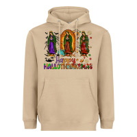 Mushroom our lady of guadalupe happy hallothanksmas Heavyweight Hoodie - JahusDesignShop