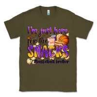 Army Green i'm just here for the snacks #basketball brother Classic Tee - Zillion Design Studio