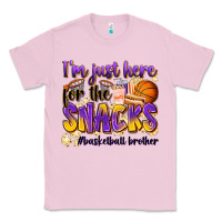 Bubblegum Pink i'm just here for the snacks #basketball brother Classic Tee - Zillion Design Studio