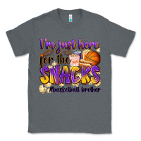 Charcoal Heather i'm just here for the snacks #basketball brother Classic Tee - Zillion Design Studio