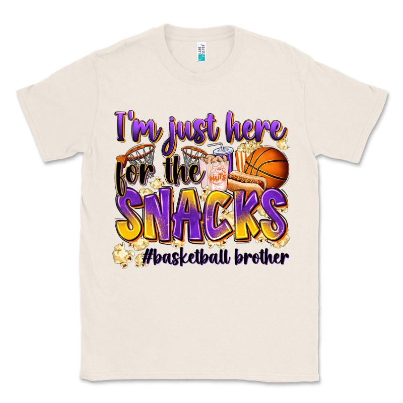 I'm Just Here For The Snacks #basketball Brother Classic Tee by Zillion Design Studio | Teevron