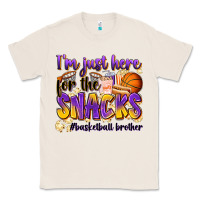 Natural i'm just here for the snacks #basketball brother Classic Tee - Zillion Design Studio