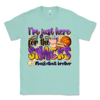Seafoam i'm just here for the snacks #basketball brother Classic Tee - Zillion Design Studio