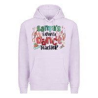 Lilac santa's favorite dance teacher Premium Hoodie - MaliasSmallBusiness