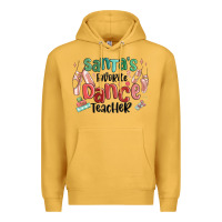 Mustard santa's favorite dance teacher Premium Hoodie - MaliasSmallBusiness