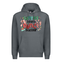 Rock santa's favorite dance teacher Premium Hoodie - MaliasSmallBusiness