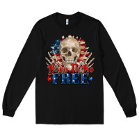 Black born to be free skeleton Long Sleeve Tee - Zillion Design Studio