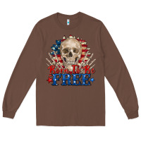 Chestnut born to be free skeleton Long Sleeve Tee - Zillion Design Studio