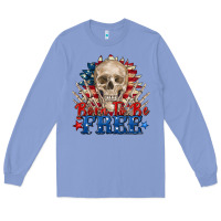 Colony Blue born to be free skeleton Long Sleeve Tee - Zillion Design Studio