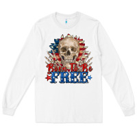 White born to be free skeleton Long Sleeve Tee - Zillion Design Studio