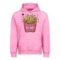 Fuchsia Pink fries before guys Urban Hoodie - MaliasSmallBusiness