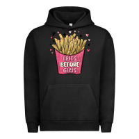 Pigment Black fries before guys Urban Hoodie - MaliasSmallBusiness