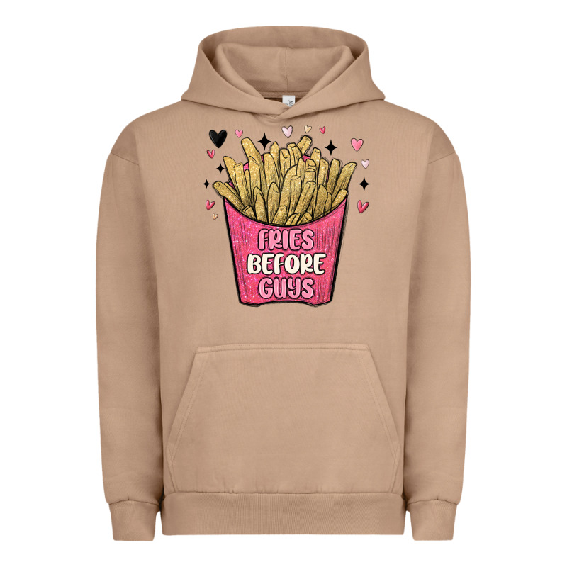 Fries Before Guys Urban Hoodie by MaliasSmallBusiness | Teevron