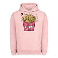 Pigment Salmon fries before guys Urban Hoodie - MaliasSmallBusiness